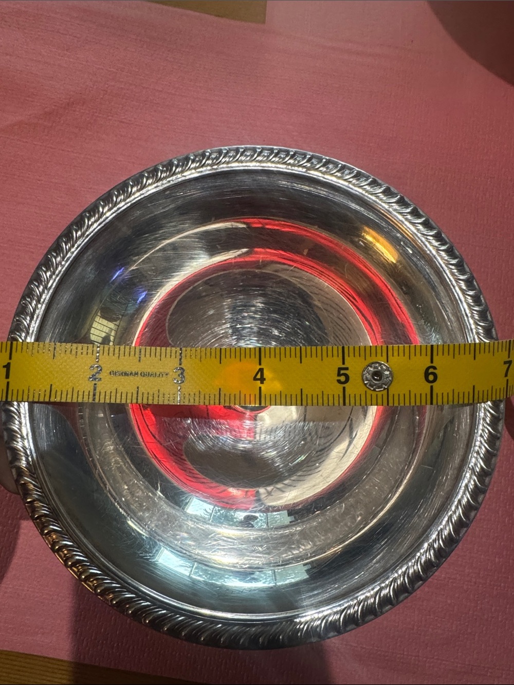 Set of 3 Classic Silver-Tone Decorative Serving Bowl - Polished Finish - Picture 4 of 10